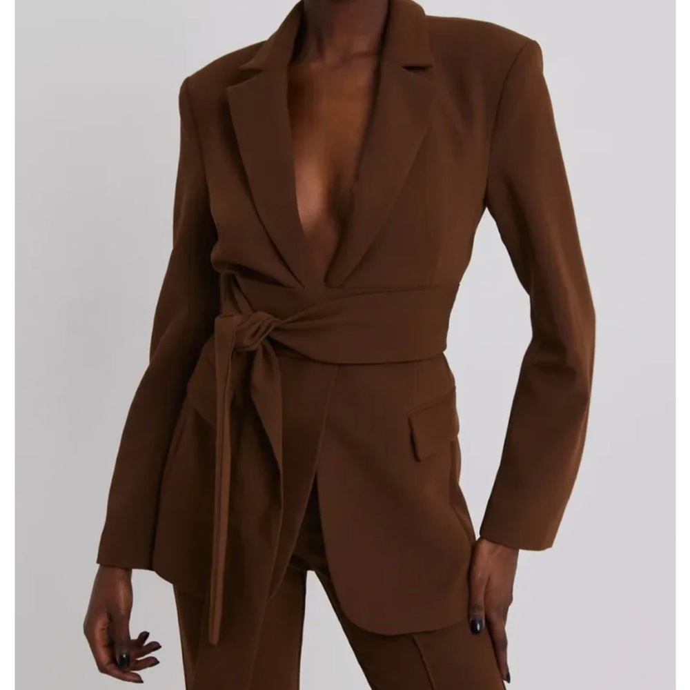 Because of Alice Chocolate Brown Blazer